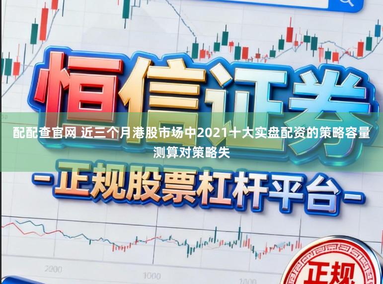 配配查官网 近三个月港股市场中2021十大实盘配资的策略容量测算对策略失